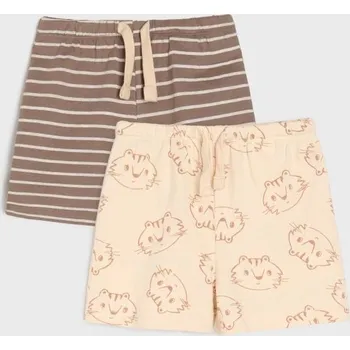 Dětská móda Sinsay - Sada 2&nbsp;kraťas - béžová - 035DZ-02X - 035DZ-02X-80
