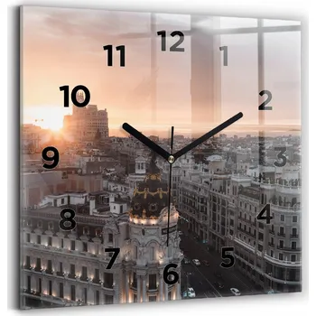 Hodiny Nástěnné hodiny Wallfluent černé 30 cm