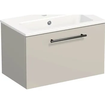 Koupelnový nábytek Koupelnová skříňka s umyvadlem Intedoor TRENTA 60 cm kašmírová lesklá TRE MINI 60 1Z B A3026
