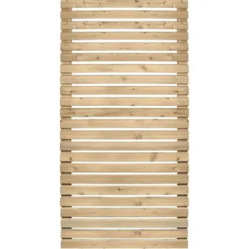 Plot Dřevěný plot Rhombus 90 x 180 cm modřín přírodní