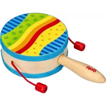 Hudební nástroj pro děti Goki Bubínek s rukojetí