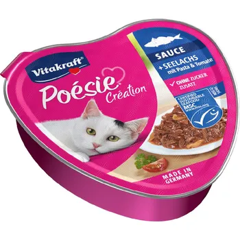 Krmivo pro kočku 15x85g Vitakraft Poésie Création - treska s těstovinami