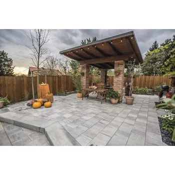 Dlažba Zámková dlažba ASTI Colori Protect 8 cm černobílávhodné pro pojezd osobními automobily