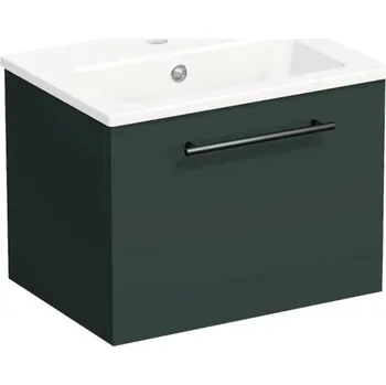 Koupelnový nábytek Koupelnová skříňka s umyvadlem Intedoor TRENTA 50 cm šalvějově zelená matná TRE MINI 50 1Z B A9146