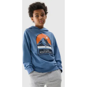 Chlapecká mikina Chlapecká mikina s kapucí 4F - modrá 4F modrá 2729121