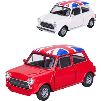 autíčko WELLY Auto Mini Cooper 1300 UK kov zpětný chod 11cm 2 barvy
