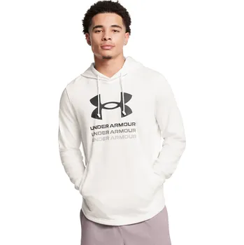 Pánská mikina Pánská mikina Under Armour Rival Terry Graphic Hood Under Armour bílá 3042401