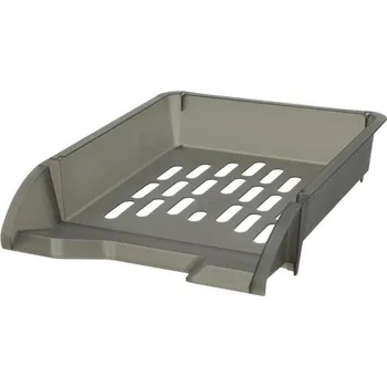 Archivační box Úložná zásuvka z perforovaného PP A4 - černá průhledná