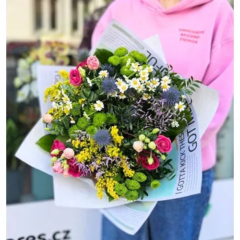 umělá květina Kytice rozkvetlá louka