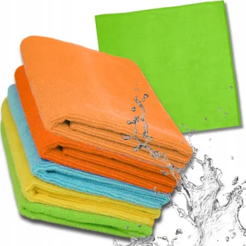 Utěrka Barevné hadříky ručník z mikrovlákna sada 5 ks hadříků 30x30 cm