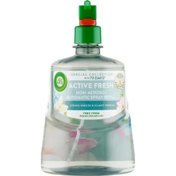 Vůně do bytu AIR WICK active fresh jarní vánek a vanilka 228ml - náplň na vodní bázi do aut. difuséru