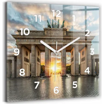 Hodiny Nástěnné hodiny Wallfluent žluté 30 cm