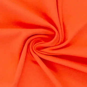 Nepočesaná teplákovina Červený pomeranč 425 *LIMITKA* (E) (Kvalitní teplákoviny z Německa)