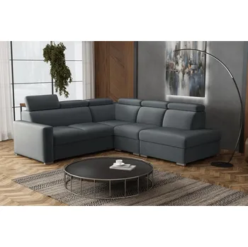 Sedací souprava Sedací souprava Petrit VIII pravá Paros tmavě šedá