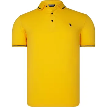 Pánská polokošile dewberry dewberry žlutá 2323581