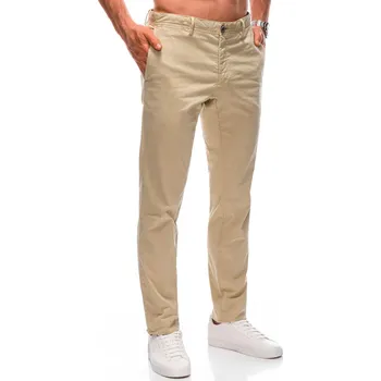 Pánská móda Pánské kalhoty Edoti Edoti krémová 2343844