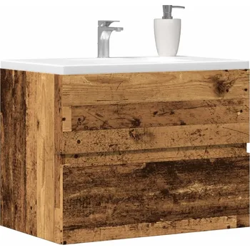 Koupelnový nábytek vidaXL Skříňka pod umyvadlo 60x38,5x45 cm kompozit [804738] Barva: Staré dřevo