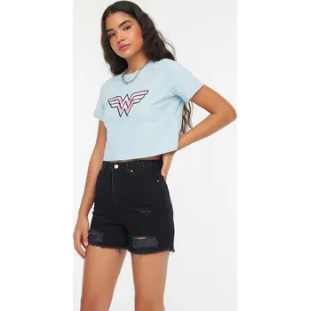 Dámské kraťasy Dámské kraťasy Trendyol Denim Trendyol černá 1958104