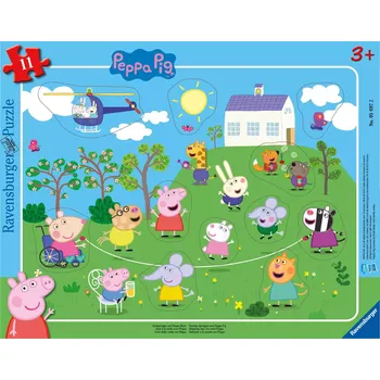 Puzzle RAVENSBURGER Vkládačka Prasátko Peppa 11 dílků