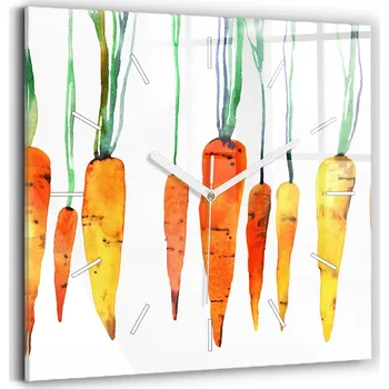 Hodiny Nástěnné hodiny Wallfluent oranžové 30 cm