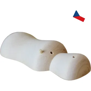 JH WoodArt Dřevěný hroch světlý 1 ks (Elegantní dřevěný hroch)