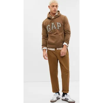 Pánská mikina GAP Mikina s logem a kapucí - Pánské GAP hnědá 2501925