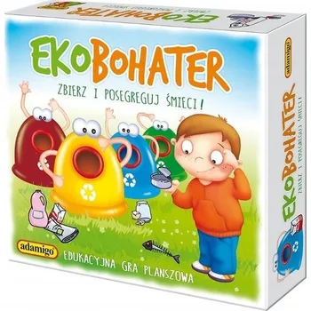 Desková hra Stolní hra Ekobojovník, karetní hra s motivem přírody a prvky ekologie, sada stolních her pro děti a mládež, hry ke hraní Adamigo