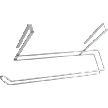 Držák kuchyňských utěrek Metaltex Easy Roll závěsný držák na kuchyňské utěrky stříbrný