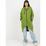 Světle zelená dlouhá mikina na zip RV-BL-6832.10-light green Velikost: S/M