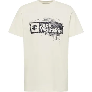 Pánské tričko Pánské triko Jack Wolfskin BRAND T M M Bílá, Černá