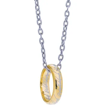 Karnevalový doplněk Stříbrný náhrdelník The Lord of the Rings - The One Ring