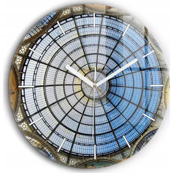 Hodiny Nástěnné hodiny Galerie Milán kulatý bílé ručičky průměr 60 cm