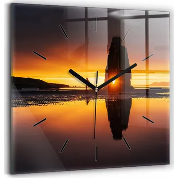 Hodiny Nástěnné hodiny Wallfluent černé 30 cm