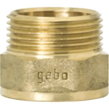 Instalatérský materiál Redukovaný nátrubek Gebo Gold 1/2" x 1 1/4"