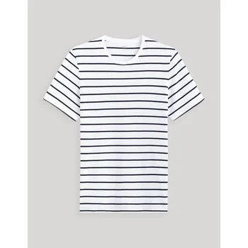 Pánské tričko Celio Pruhované tričko Gebaser - Pánské Celio bílá 2670426