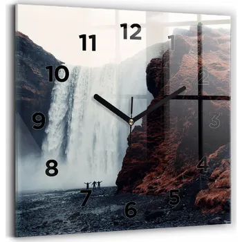 Hodiny Nástěnné hodiny Wallfluent černé 30 cm