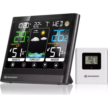 Meteostanice Meteostanice BRESSER MeteoTemp BF, barevný displej