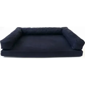 Pelíšek pro psa Aminela pelíšek s okrajem 120x80cm Half and Half černá/šedá