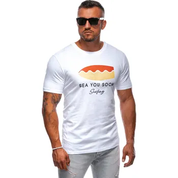 Pánské oblečení Edoti Men's printed t-shirt Edoti bílá 2849996