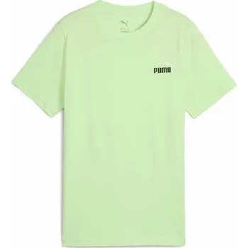 Chlapecké triko Puma ESSENTIALS 2 COLOR SMALL NO.1 LOGO TEE B 116 Světle zelená, Černá