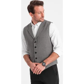 Pánská vesta Pánská vesta Ombre Ombre šedá 2633376