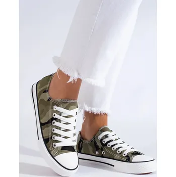 Dámské tenisky MASKÁČOVÉ KLASICKÉ PLÁTĚNÉ TENISKY 119-19CAMO Velikost: 37