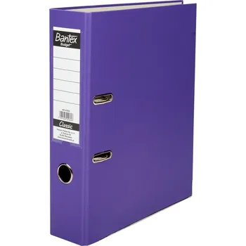 Pákový pořadač A4, 75 mm, fialový BANTEX s odolným MECHANISMEM