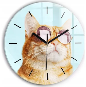 Hodiny Nástěnné hodiny Wallfluente, odstíny modré, 30 cm