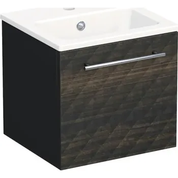 Koupelnový nábytek Koupelnová skříňka s umyvadlem Intedoor TRENTA 40 cm černohnědá TRE MINI 40 1Z S LR29
