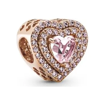 Přívěsek Přívěsek PANDORA Rose Třpytivé vyvýšené srdce 789218C01