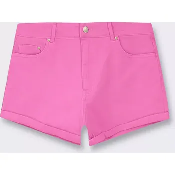 Dámské kraťasy Šortky Piazza Italia, M (Růžové kraťasy značky Piazza Italia)