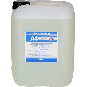 Profesionální mycí prostředek Čisticí prostředek elma tec clean A4 pro ultrazvukový mycí stůl, alkalický, koncentrát, 10 litrů