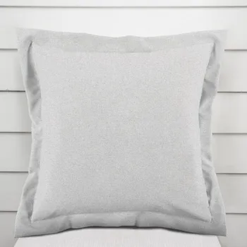 Povlak na dekorativní polštářek Dekorační povlak na polštář s lemem BKR-501 Světle šedý 40 x 60 cm