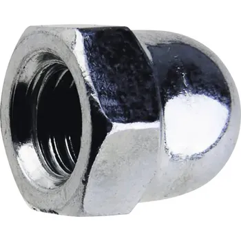 Matice Matice klobouková M4, šestihranná, zinek bílý, 10ks